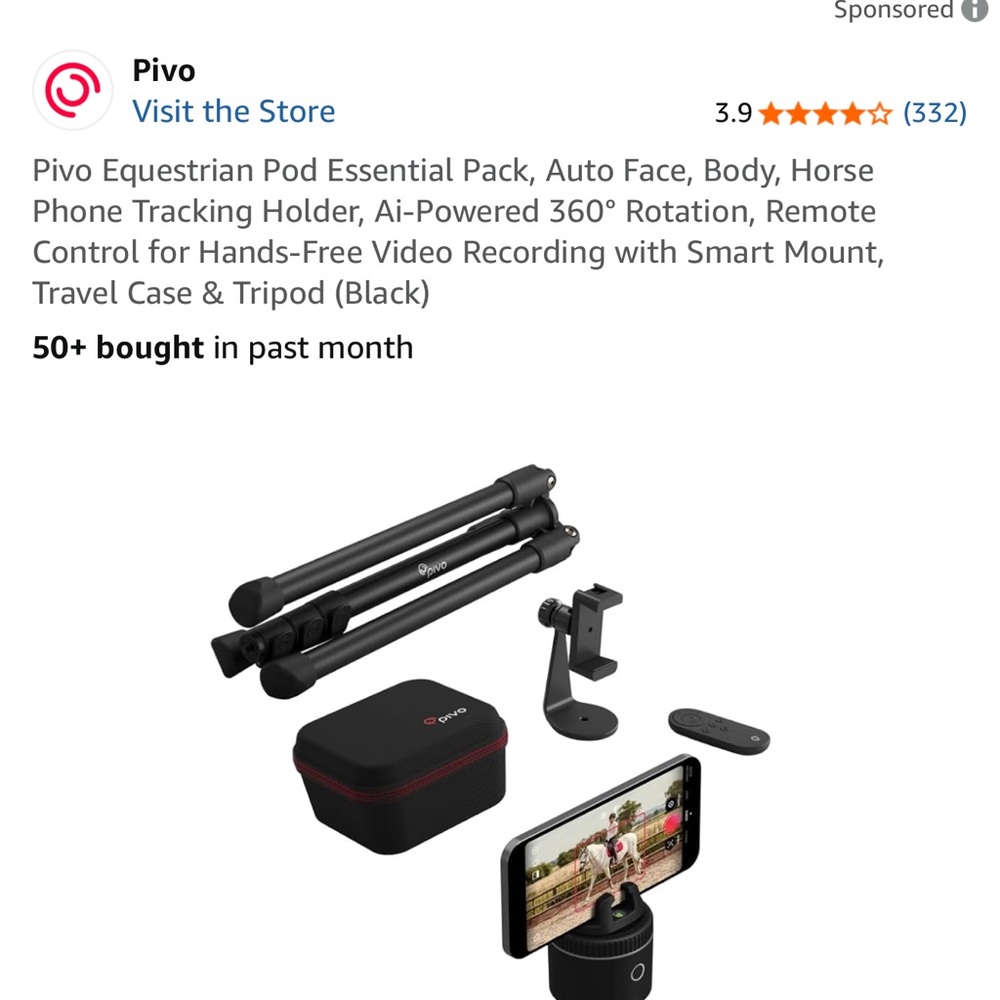 Pivo Black Tripod with Remote - Picture 15 of 16